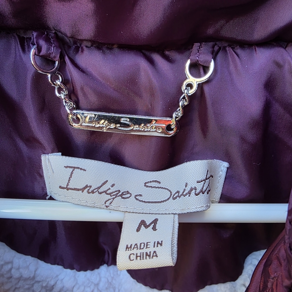 Indigo Deep Purple Quilted Vest - Picture 7 of 12